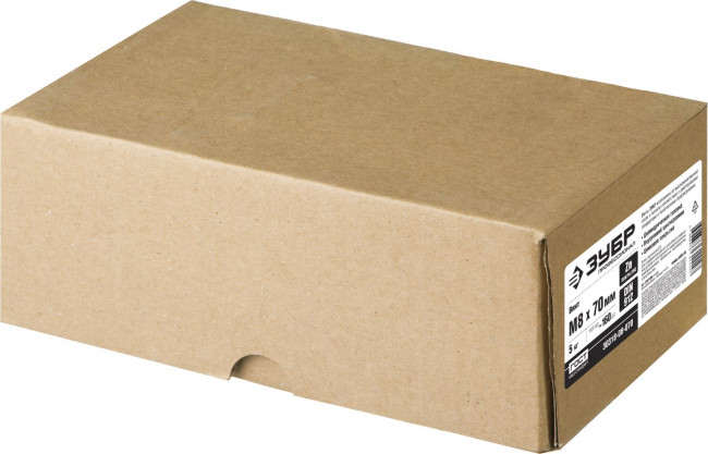 Винт DIN 912, М8x70 мм, 5 кг (160 шт.), кл. пр. 8.8, оцинкованный, ЗУБР ( 30318-08-070 )