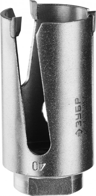 Коронка ЗУБР "ПРОФИ" "ПРОУНИВЕРСАЛ", твердосплав резцы, бетон, кирпич, керам, цв мет, гипсокарт, пласт, дерево, d=40мм ,  ( 29514-40 )