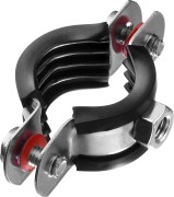 Хомут трубный с гайкой, 3/4", 9шт, оцинкованный, ЗУБР,  ( 37850-25-29 )