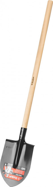 Лопата "МАСТЕР" штыковая, ЛКО, деревянный черенок, ЗУБР,  ( 39570 )