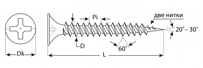 Саморезы СГМ гипсокартон-металл, 102 х 4.8 мм, 90 шт, фосфатированные, ЗУБР Профессионал,  ( 300011-48-102 )
