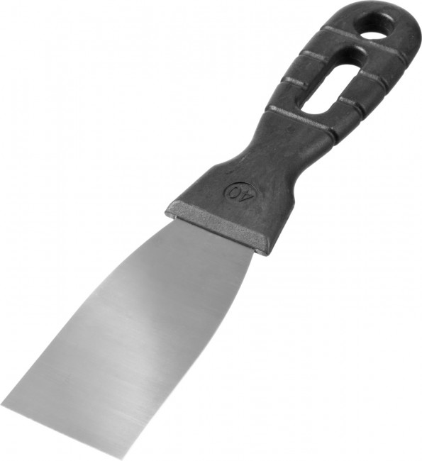 Шпатель ЗУБР "МАСТЕР" нержавеющее полотно, 40мм,  ( 10077-04 )