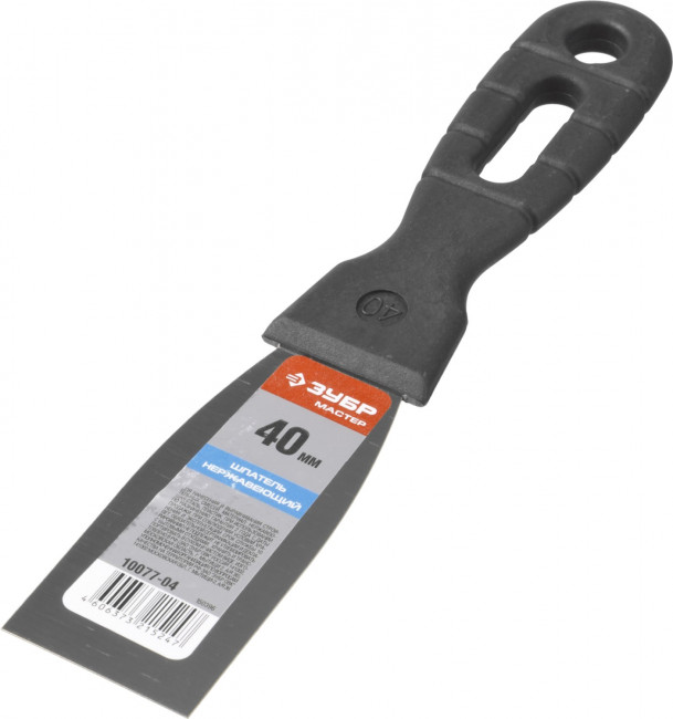 Шпатель ЗУБР "МАСТЕР" нержавеющее полотно, 40мм,  ( 10077-04 )