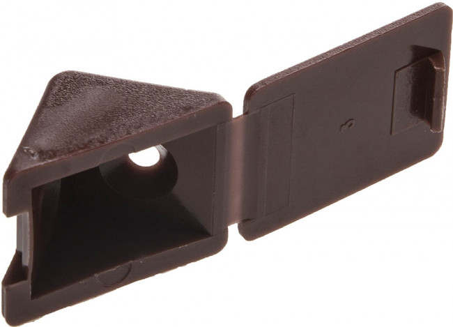 Уголок мебельный с шурупом, цвет кр-дерево, 4,0x15мм, 4шт, ЗУБР,  ( 4-308256-5 )