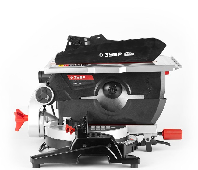 Пила торцовочная комбинированная, ЗУБР ЗПТК-305-1900, d= 305 x 30 мм, 1900Вт, 4200 об/мин, 90°- 85/180 мм, 45°- 55/125 мм,  ( ЗПТК-305-1900 )