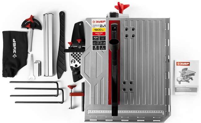 Пила торцовочная комбинированная, ЗУБР ЗПТК-305-1900, d= 305 x 30 мм, 1900Вт, 4200 об/мин, 90°- 85/180 мм, 45°- 55/125 мм,  ( ЗПТК-305-1900 )