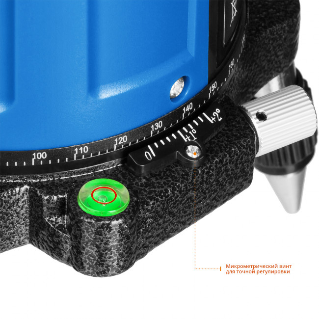 ЗУБР КРЕСТ 55 нивелир лазерный линейный, 4 верт, 3 гориз. линии, кейс,  20м,  точн. 0,3 мм/м, ( 34904 )