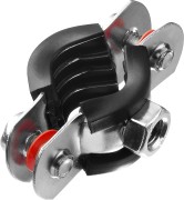 Хомут трубный с гайкой, 3/8", 10шт, оцинкованный, ЗУБР,  ( 37850-15-19 )