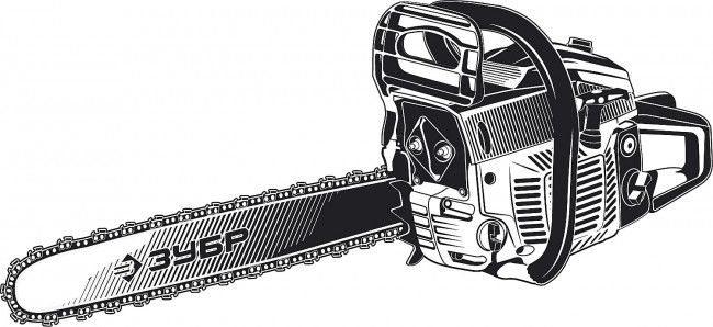 ЗУБР ПБЦ-М40-40 бензопила, 40 см3, шина 40 см ( ПБЦ-М40-40 )