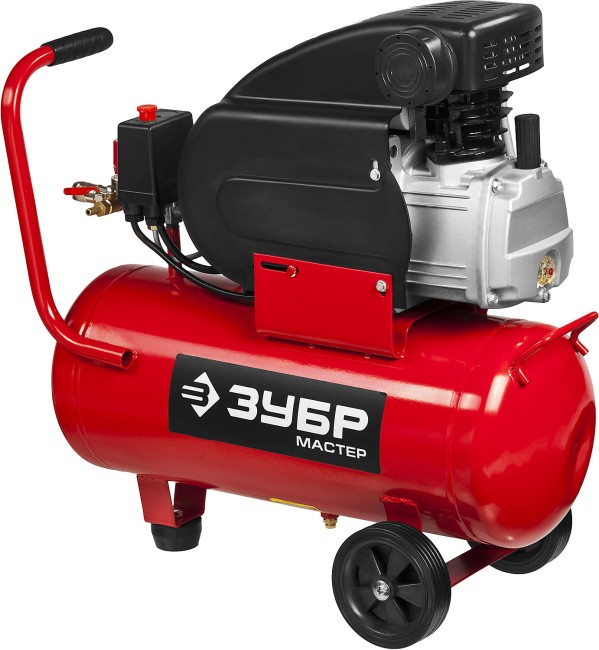 Компрессор воздушный с набором аксессуаров, 220 л/мин, 24 л, 1500 Вт, ЗУБР,  ( ЗКПМ-220-24-1.5-H5 )