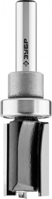 Фреза пазовая прямая с верхним подшипником, D=19 мм, рабочая длина-26 мм, хв.-8 мм, d-19 мм, ЗУБР Профессионал, ( 28781-19-26 )