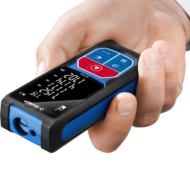 Дальномер лазерный "ДЛ-50", точность 2 мм, дальность 50м, класс защиты IP54, ЗУБР Профессионал, ( 34925 )