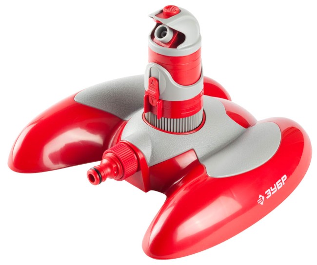 Турбораспылитель ЗУБР на подставке, поворотный на 360 град., из ударопрочной пластмассы, 2-х позиционный,  ( 40437 )