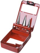 Набор ЗУБР "МАСТЕР": Ступенчатые сверла по сталям и цвет.мет., быстрорежущая сталь, d=3-14мм,12ступ. d=4-12 мм 5 ступ., d=6-20мм 14ступ.,  ( 29665-3-20-H3 )