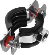 Хомут трубный с гайкой, 1/2", 10шт, оцинкованный, ЗУБР,  ( 37850-20-24 )