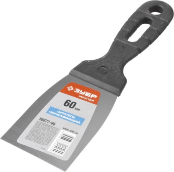 Шпатель ЗУБР "МАСТЕР" нержавеющее полотно, 60мм,  ( 10077-06 )