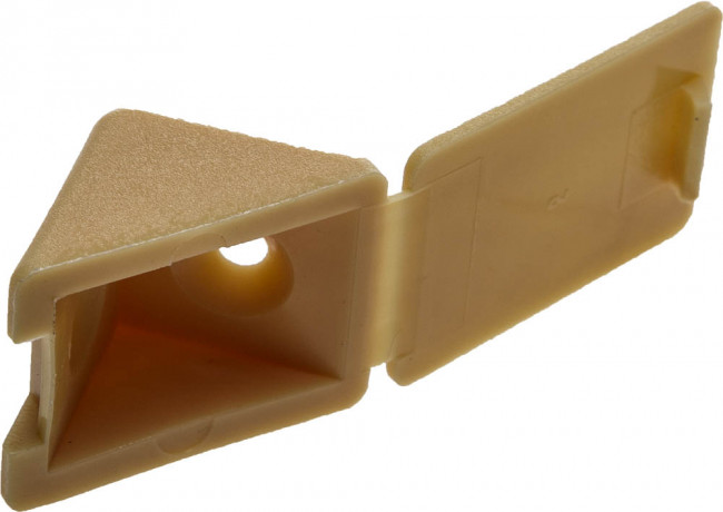 Уголок мебельный с шурупом, цвет сосна, 4,0x15мм, 4шт, ЗУБР,  ( 4-308256-4 )