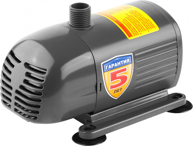 Насос фонтанный, ЗУБР ЗНФЧ-33-2.5, для чистой воды, напор 2,5 м, насадки: колокольчик, гейзер, каскад, 50 Вт, 33 л/мин,  ( ЗНФЧ-33-2.5 )
