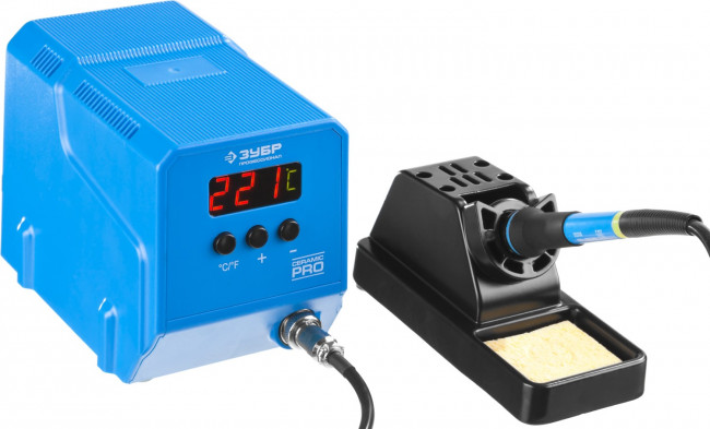 Паяльная станция ЗУБР "ПРОФЕССИОНАЛ" низкотемпературная цифровая с ЖК дисплеем, керамический нагреватель, диапазон 50-480°C, 60Вт, ( 55336 ) Паяльная станция ЗУБР "ПРОФЕССИОНАЛ" низкотемпературная цифровая с ЖК дисплеем, керамический нагреватель, диапазон 50-480°C, 60Вт, ( 55336 )