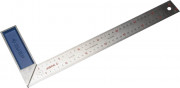 Угольник ЗУБР "ЭКСПЕРТ" столярный, гравированная шкала, алюминиевая рукоятка, нержавеющее полотно 37мм, 400мм,  ( 34393-40 )