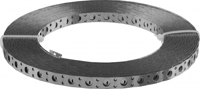 Перфорированная вентиляционная лента прямая ПВЛ, 12х0.75мм, 25м, ЗУБР, ( 310247-12-75 ) Перфорированная вентиляционная лента прямая ПВЛ, 12х0.75мм, 25м, ЗУБР, ( 310247-12-75 )