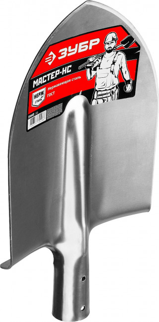 Лопата "Мастер-НС" штыковая из нержавеющей стали, без черенка, ЗУБР,  ( 39440 )