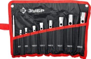 Набор ЗУБР "МАСТЕР": Ключи торцовые, трубчатые двухсторонние, 6-22мм, с воротком, 9шт,  ( 27162-H9 ) Набор ЗУБР "МАСТЕР": Ключи торцовые, трубчатые двухсторонние, 6-22мм, с воротком, 9шт,  ( 27162-H9 )