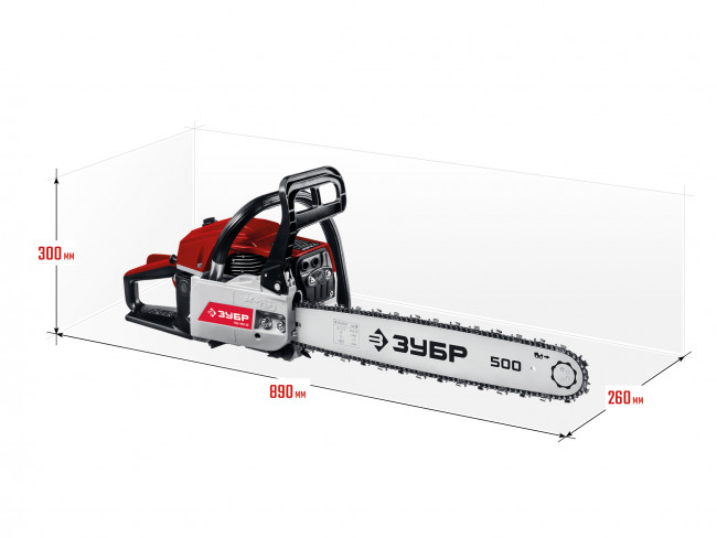 ЗУБР ПБЦ-М62-50 бензопила, 62 см3, шина 50 см ( ПБЦ-М62-50 )