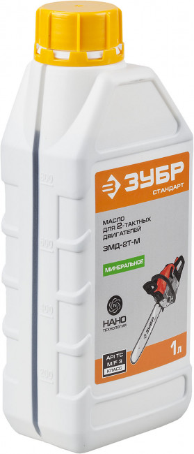 Масло ЗУБР, для 2-х тактных двигателей, минеральное, соотнош. бензин-масло 50:1, класс API TC, M/F 3, 1л, ( ЗМД-2Т-М ) Масло ЗУБР, для 2-х тактных двигателей, минеральное, соотнош. бензин-масло 50:1, класс API TC, M/F 3, 1л, ( ЗМД-2Т-М )