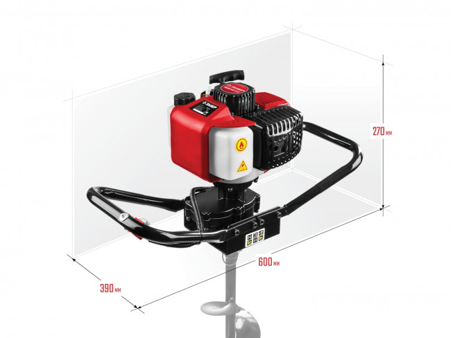 Мотобур (бензобур), d=60-150 мм, 43 см3, 1 оператор, ЗУБР, ( МБ1-150 ) Мотобур (бензобур), d=60-150 мм, 43 см3, 1 оператор, ЗУБР, ( МБ1-150 )