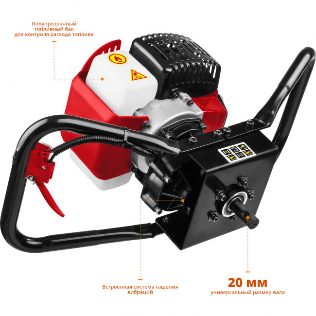 Мотобур (бензобур), d=60-150 мм, 43 см3, 1 оператор, ЗУБР, ( МБ1-150 ) Мотобур (бензобур), d=60-150 мм, 43 см3, 1 оператор, ЗУБР, ( МБ1-150 )