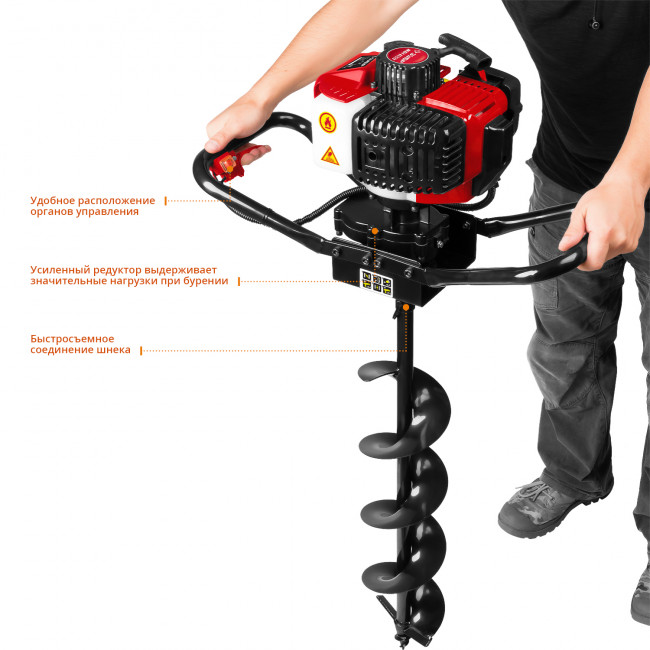 Мотобур (бензобур), d=60-150 мм, 43 см3, 1 оператор, ЗУБР, ( МБ1-150 ) Мотобур (бензобур), d=60-150 мм, 43 см3, 1 оператор, ЗУБР, ( МБ1-150 )