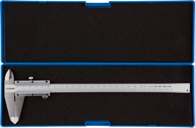 ЗУБР ЭКСПЕРТ, ШЦ-I-200-0,05 штангенциркуль ,нониусный, сборный корпус, нержавеющая сталь, 200мм,шаг измерения 0,05мм,  ( 34512-200 )