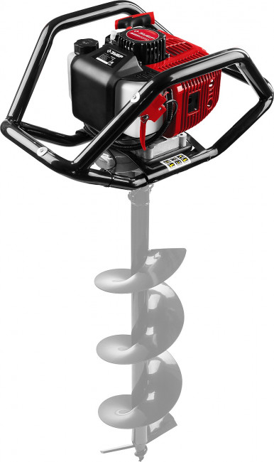 Мотобур (бензобур), d=60-250 мм, 52 см3, 2 оператора, ЗУБР,  ( МБ2-250 )