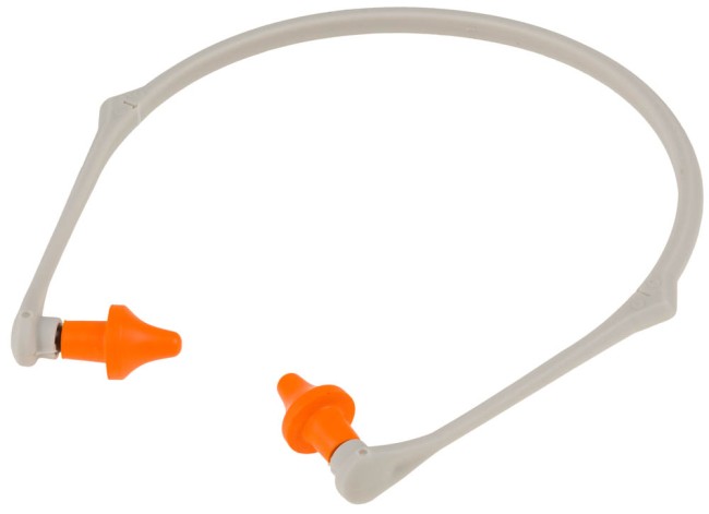 Противошумные вкладыши ЗУБР "ЭКСПЕРТ" многоразовые на ободке, полиуретан, 24 Дб,  ( 11188 )