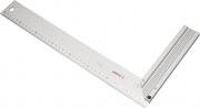 Угольник ЗУБР "ЭКСПЕРТ" столярный, жесткое профилированное полотно, усиленная алюминиевая рукоятка, 400мм,  ( 34395-40 )