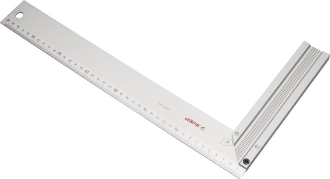 Угольник ЗУБР "ЭКСПЕРТ" столярный, жесткое профилированное полотно, усиленная алюминиевая рукоятка, 400мм,  ( 34395-40 )