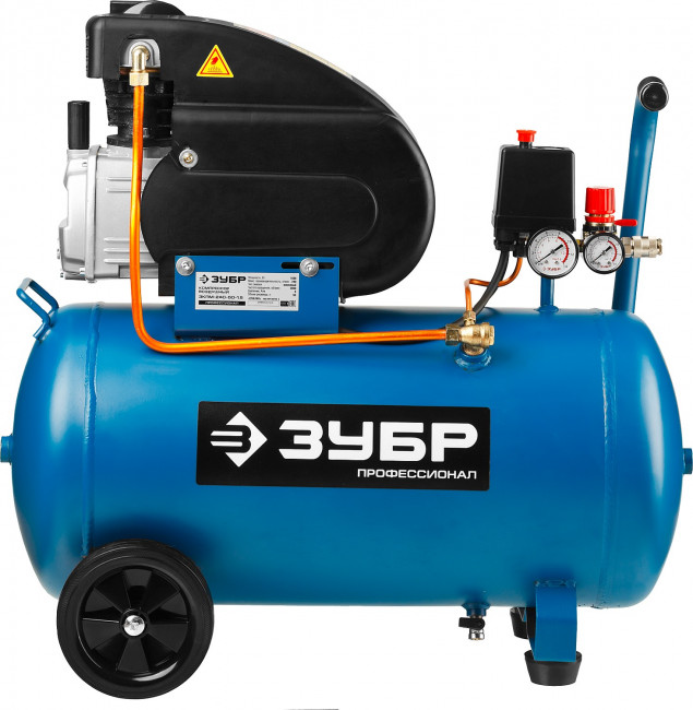Компрессор воздушный, 240 л/мин, 50 л, 1500 Вт, ЗУБР,  ( ЗКПМ-240-50-1.5 )