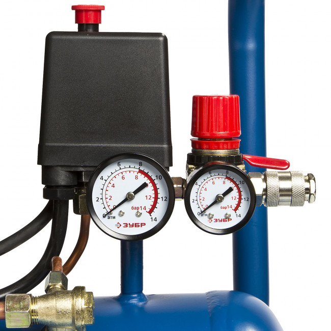 Компрессор воздушный, 240 л/мин, 50 л, 1500 Вт, ЗУБР,  ( ЗКПМ-240-50-1.5 )