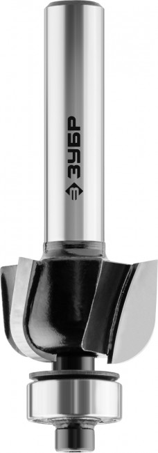 Фреза ЗУБР "ПРОФЕССИОНАЛ" кромочная калевочная №2, диаметр-22,2 мм, рабочая длина-13 мм, радиус-4,8 мм, хвостовик-8 мм, диаметр подшипника-12,7 мм, ( 28785-22.2 )