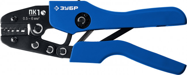 ПК-1 пресс-клещи для втулочных наконечников 0.5 - 6 мм кв, ЗУБР Профессионал, ( 45456-1 )