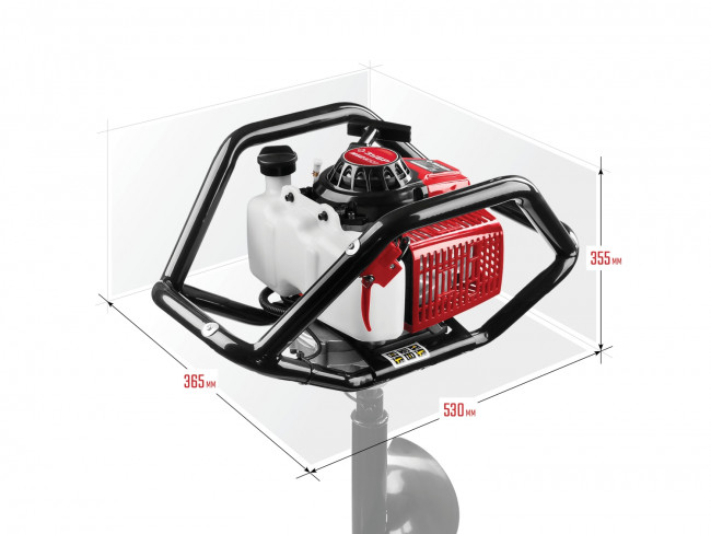 Мотобур (бензобур), d=60-300 мм, 71 см3, 2 оператора, ЗУБР,  ( МБ2-300 )