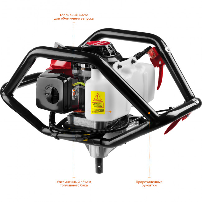 Мотобур (бензобур), d=60-300 мм, 71 см3, 2 оператора, ЗУБР,  ( МБ2-300 )